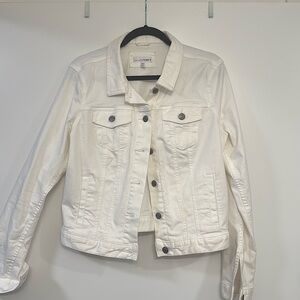Loft White Denim Jacket